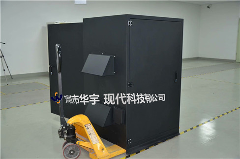 我司21號發貨浙江，為浙江某公司提供定製款恒溫恒濕戶外投影儀安裝櫃(圖1)