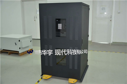 我司21號發貨浙江，為浙江某公司提供定製款恒溫恒濕戶外投影儀安裝櫃(圖2)
